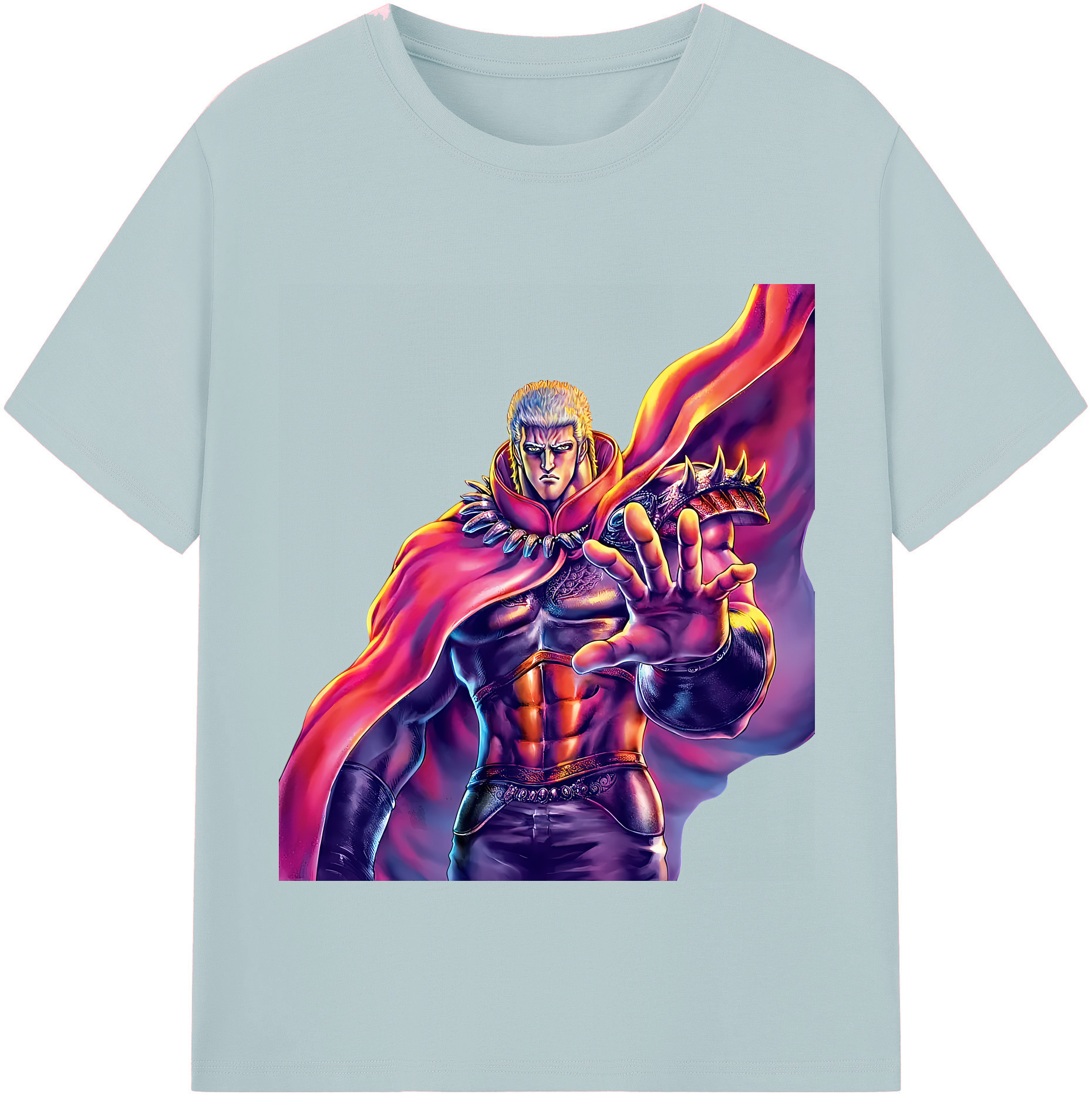 （画像用） 北斗の拳 Fist of the North Star 綿100％半袖Tシャツ（フロントプリント）